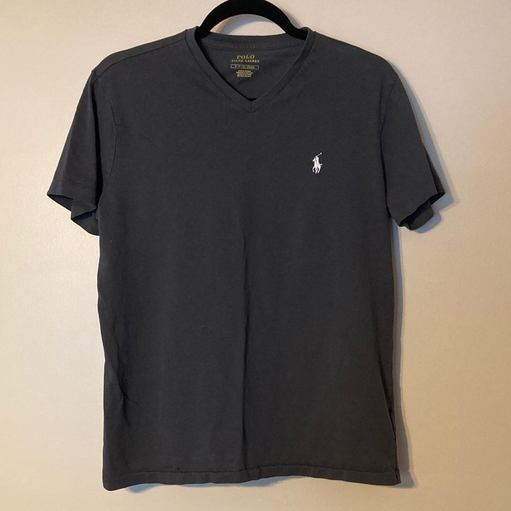 Polo Ralph Lauren Women's V-Neck Tee - Dark Gray